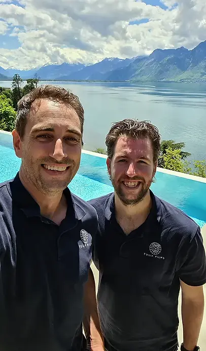 Tulip Films shooting real estate video in La
 Tour de Peils