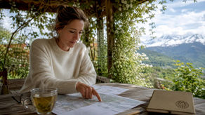 Swiss film producer reviewing location plans