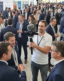 Tulip Films shooting a conference video in Geneva
