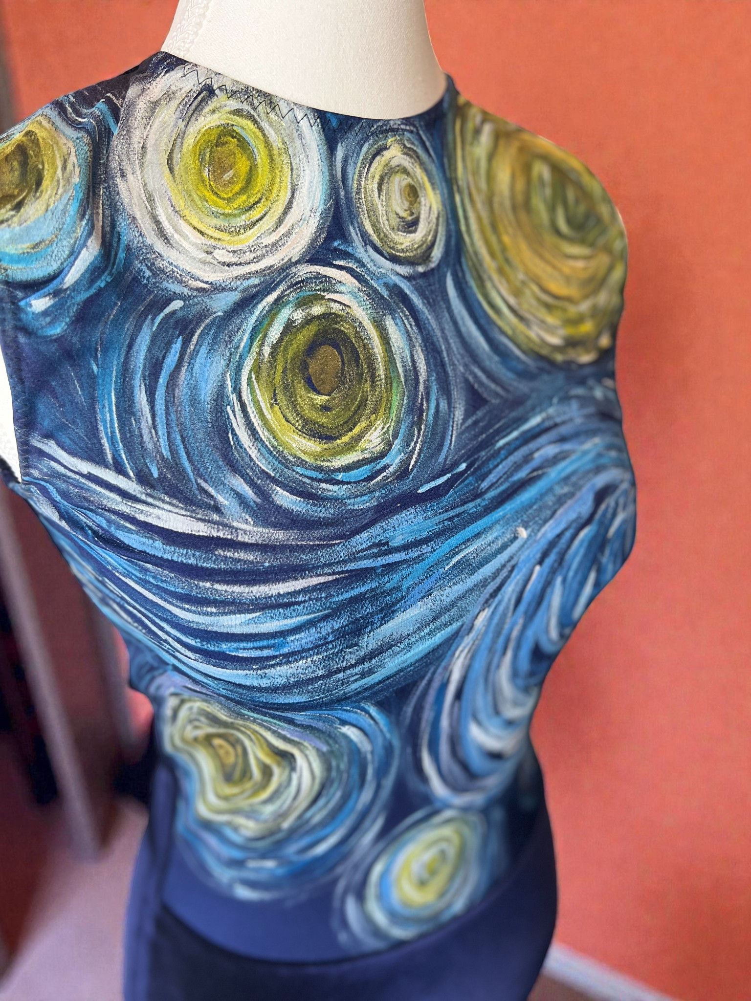 Handmade · Hand-Painted “Starry Night” Leotard