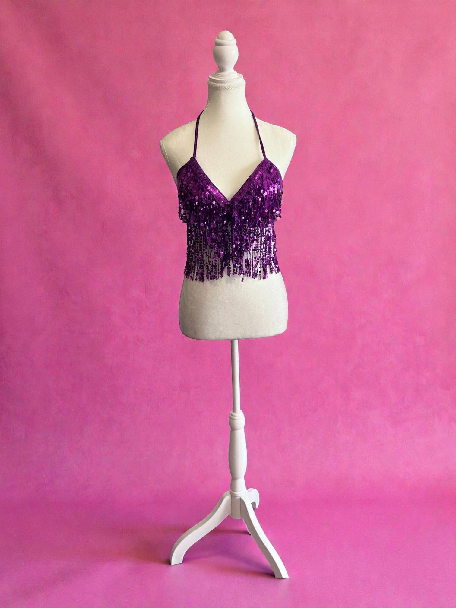 Purple Sequin Jazz Top