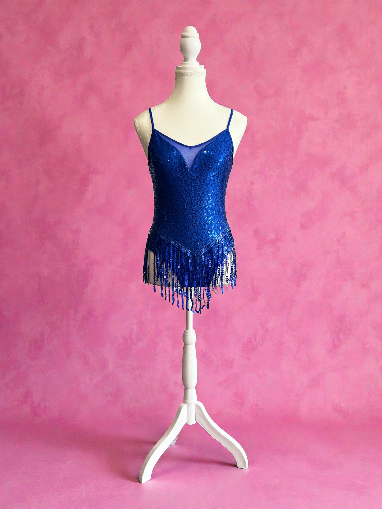 iEFEiL Blue Sequin Jazz Costume