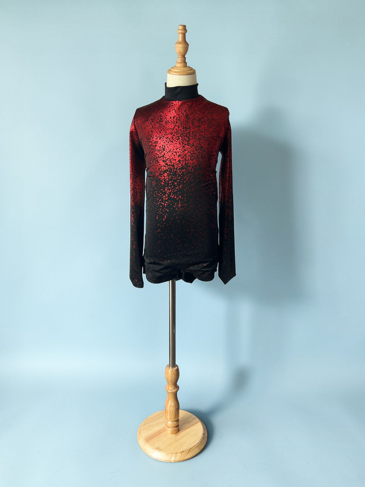 Weissman Black & Red Jazz Biketard