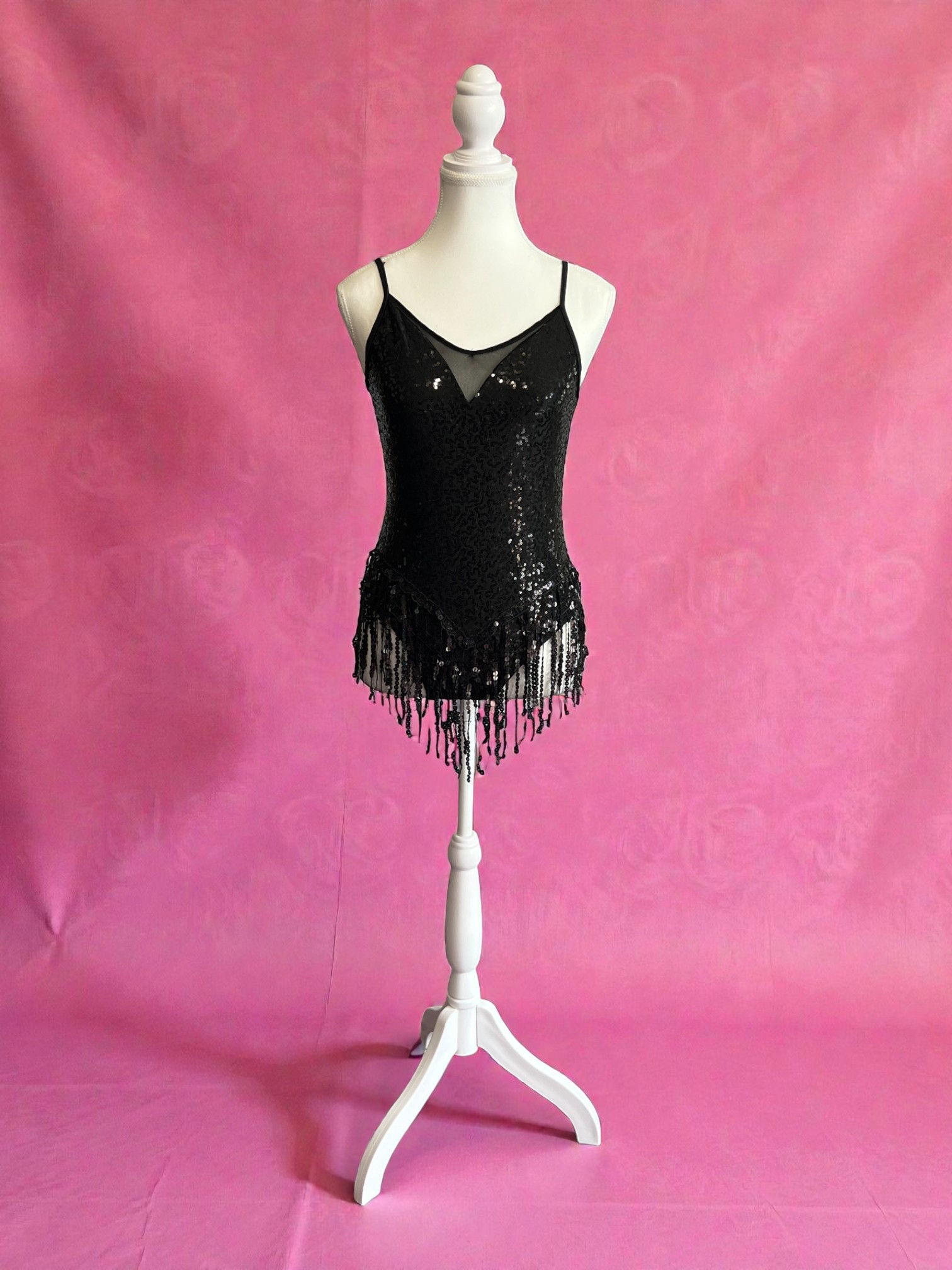 iEFEiL Black Sequin Jazz Costume
