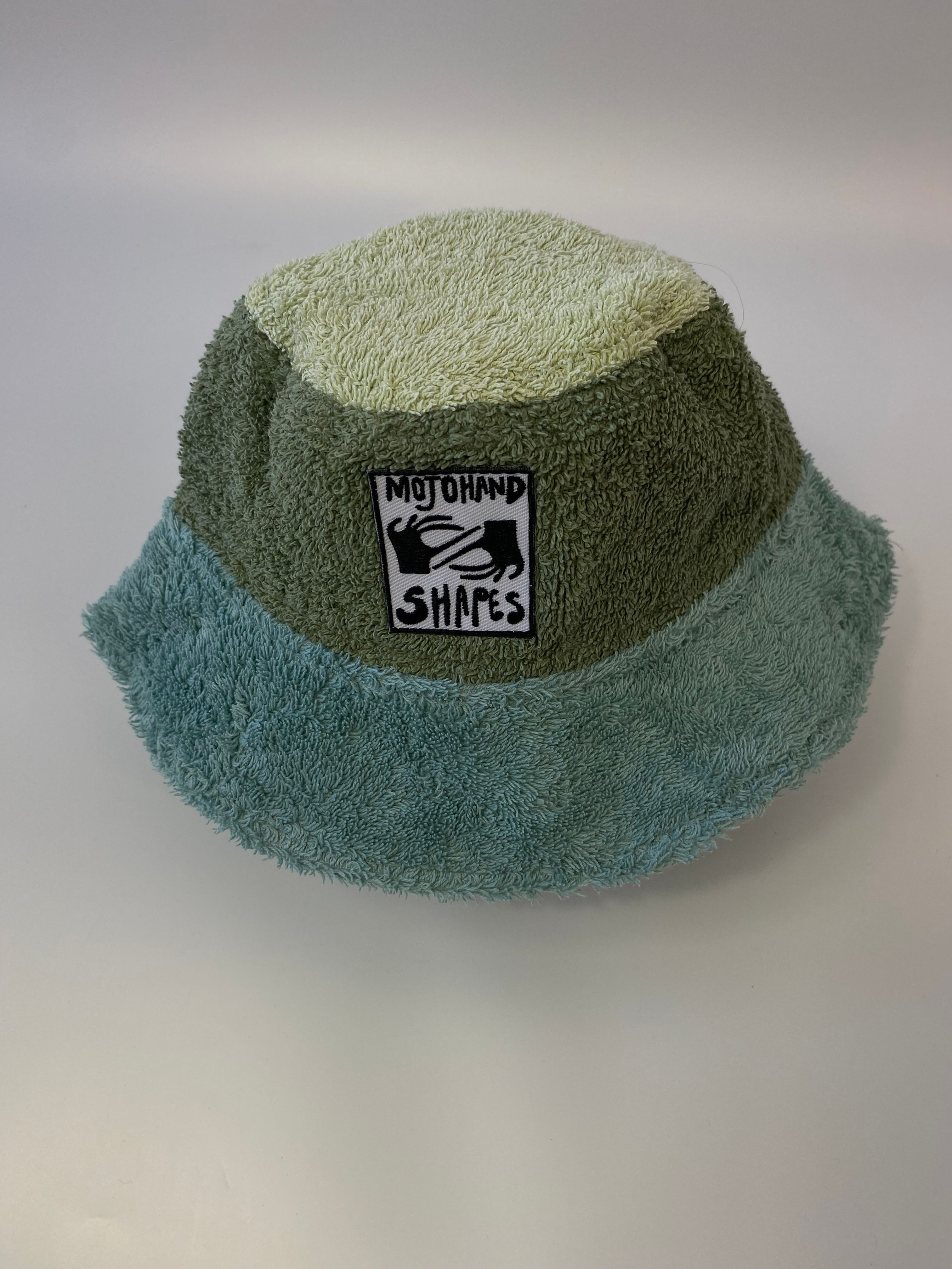 Kids Towelling Bucket Hat Green Aqua