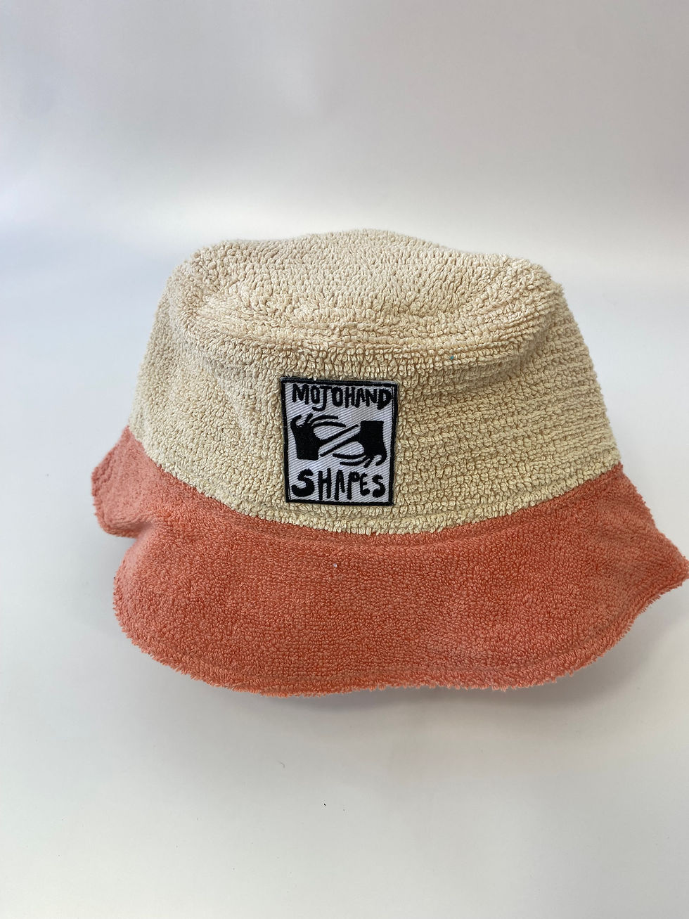 Thumbnail: Kids Towelling Bucket Hat Orange/Apricot