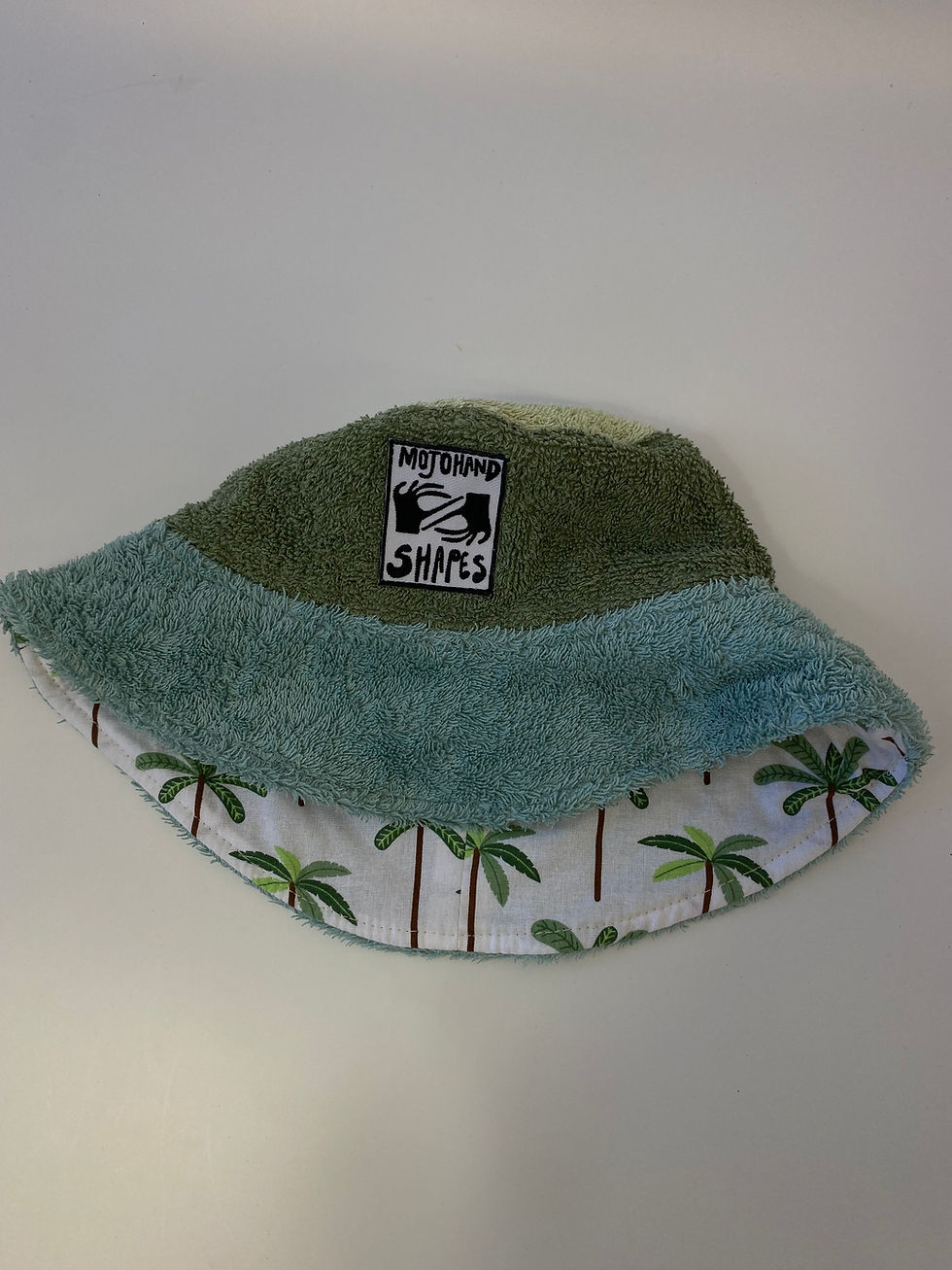 Thumbnail: Kids Towelling Bucket Hat Green Aqua