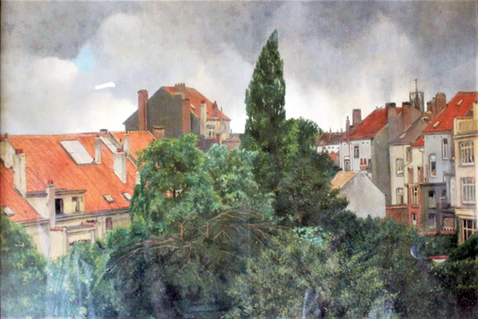 V079 - Vue sur les jardins (1925)