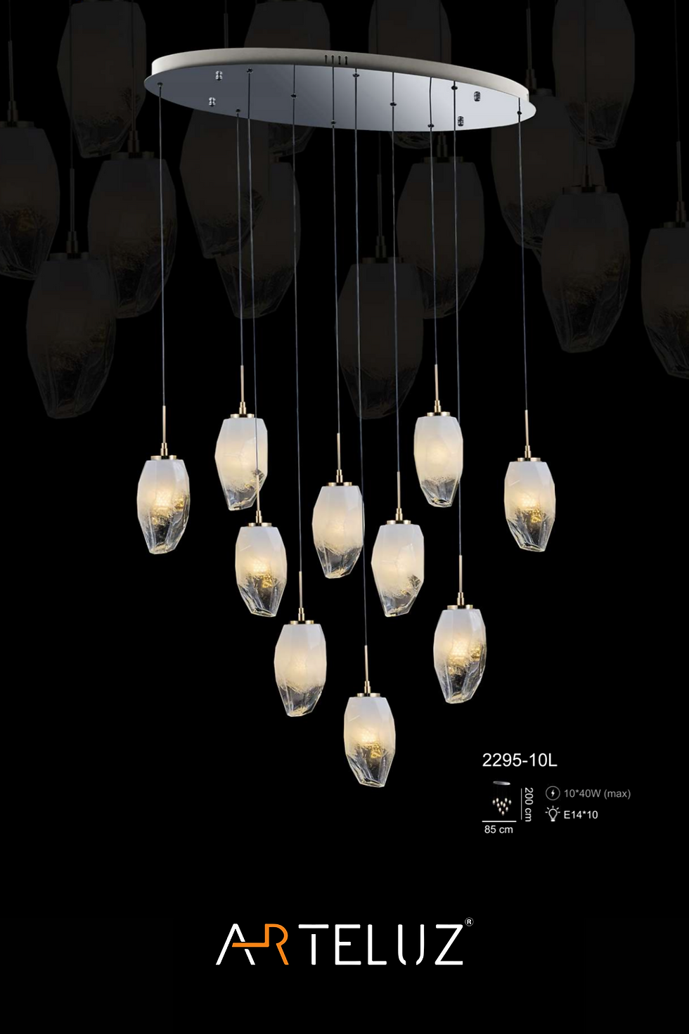 2295-10L BALLOON MODELYEMEK MASASI ÜZERİ AVİZE (85 CM)