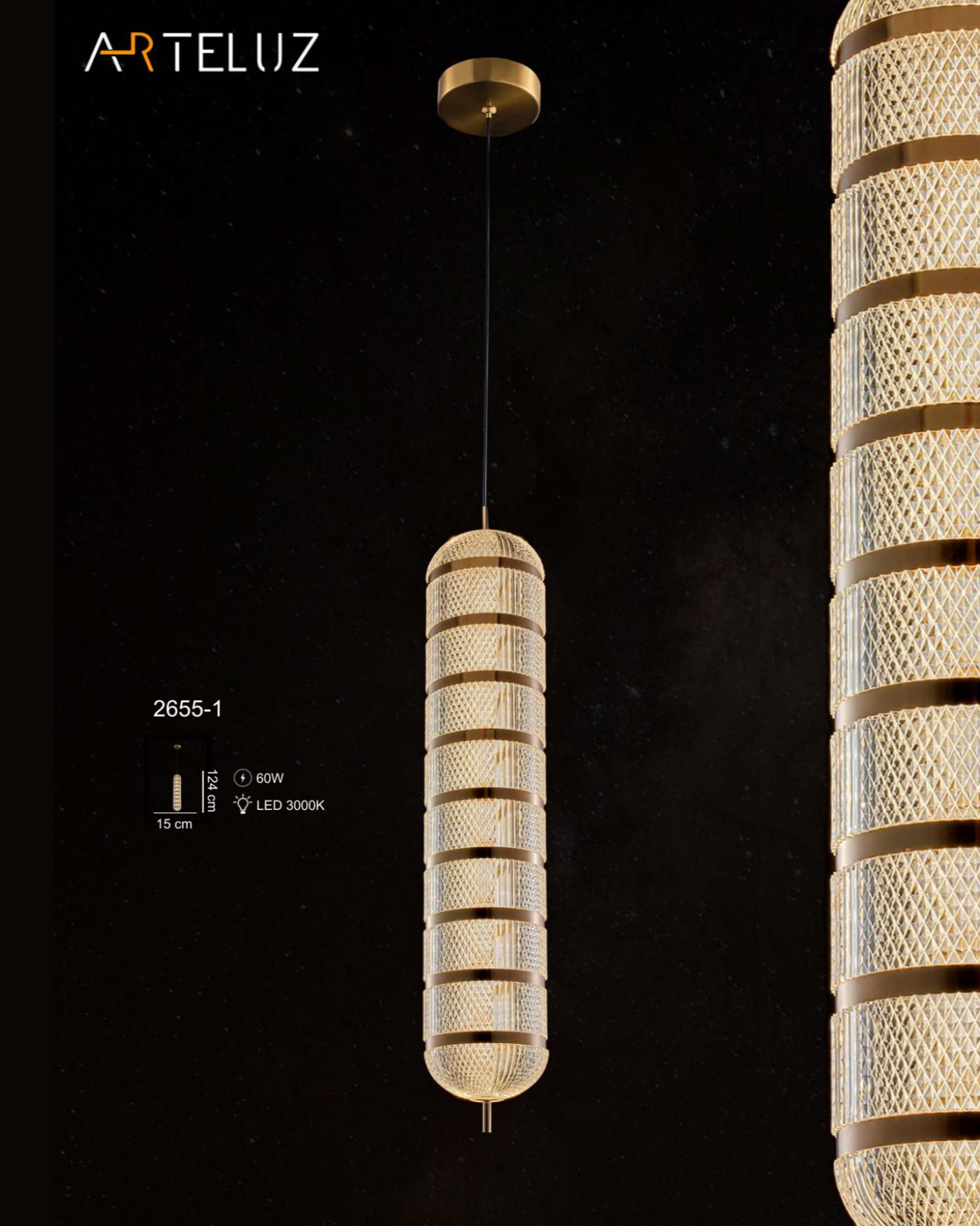 2655-1 BALON MODEL TEKLİ AVİZE