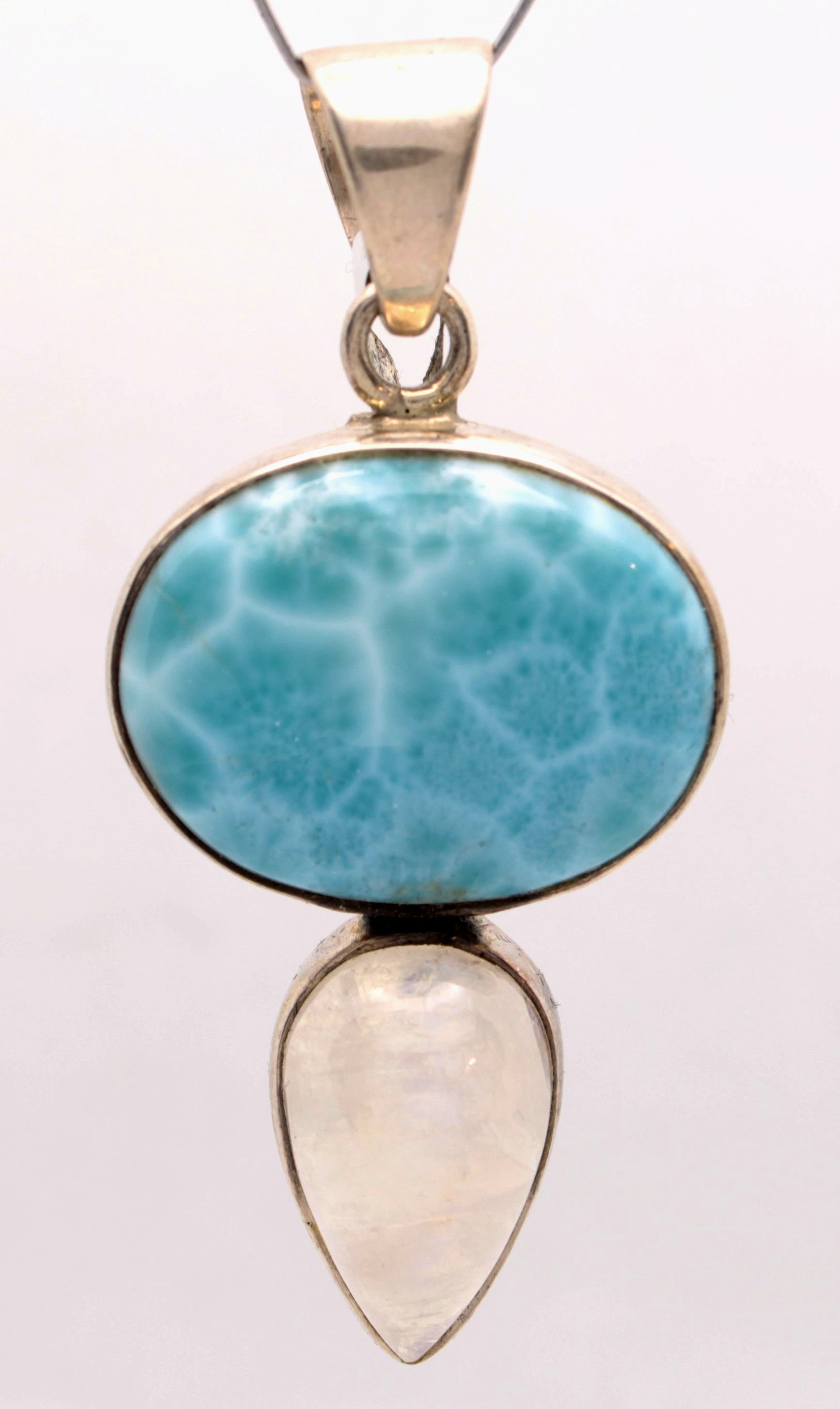 Larimar and Moonstone Pendant