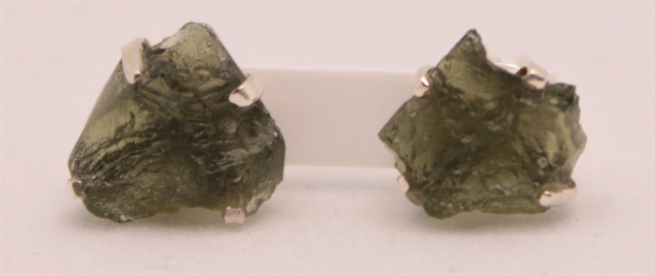 Moldavite Studs