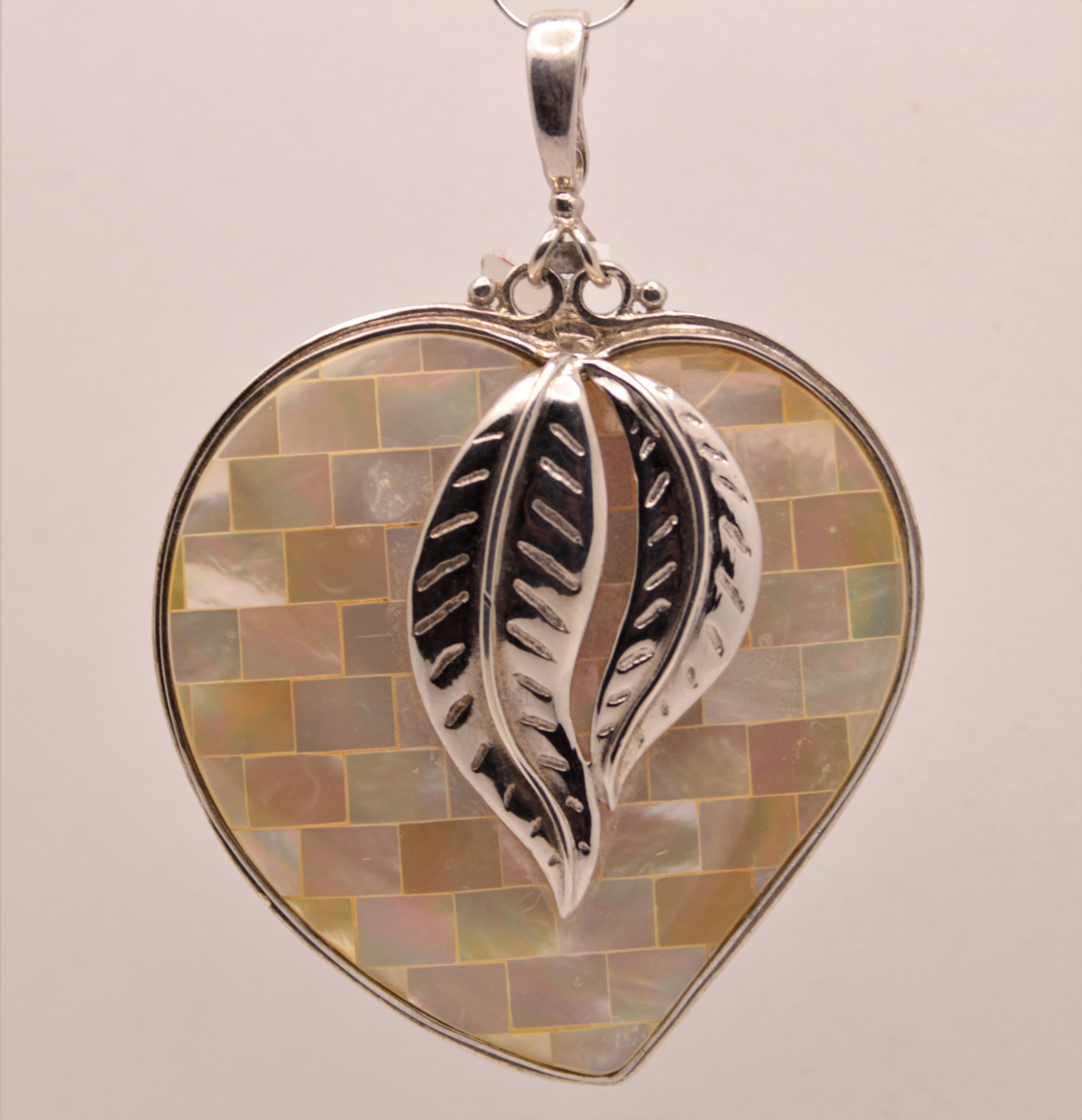 Mother of Pearl Heart Pendant