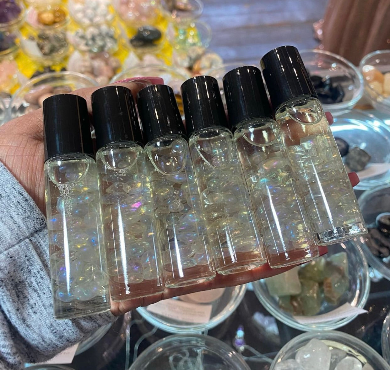 Angel Aura Quartz & Sage Essential Oils Roller Bottle
