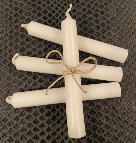 White Healing Candle