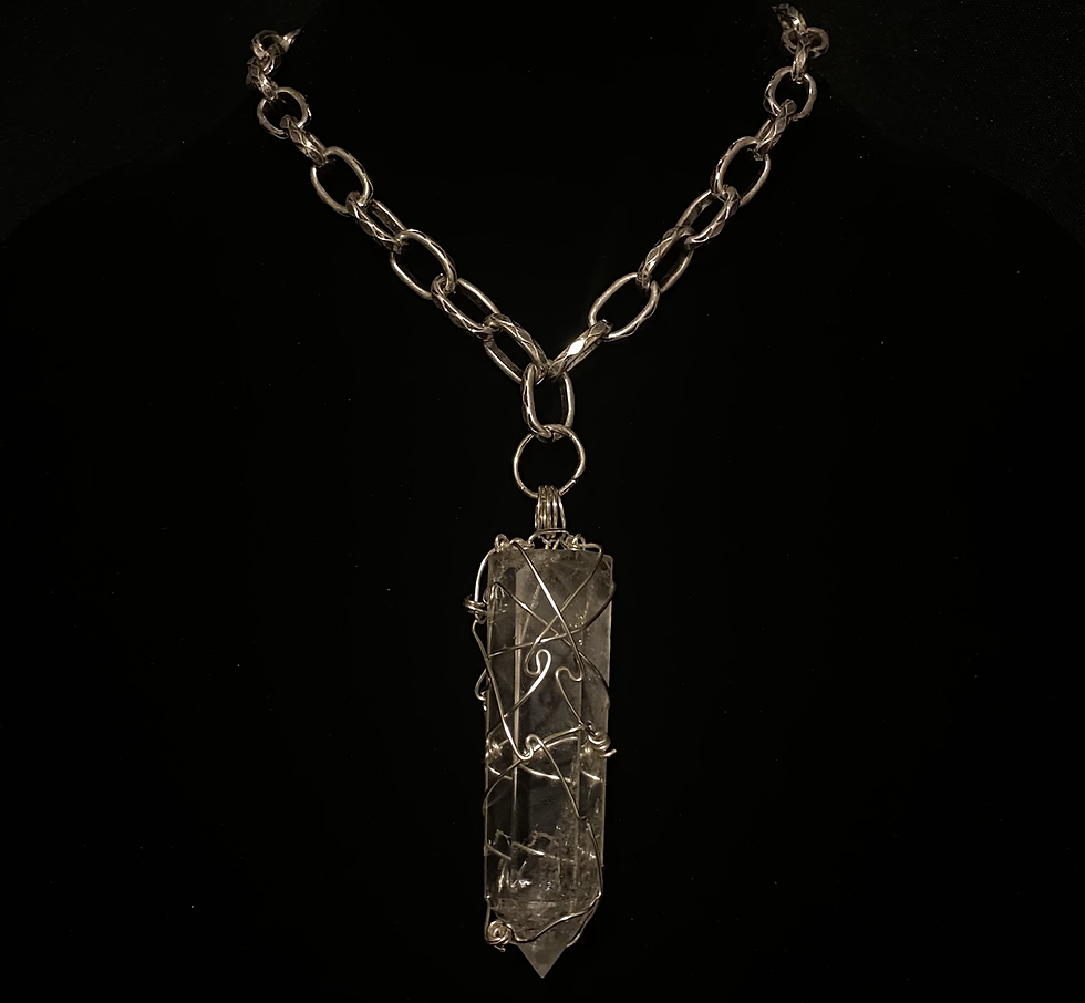 Thumbnail: Clear Quartz Tower Necklace 