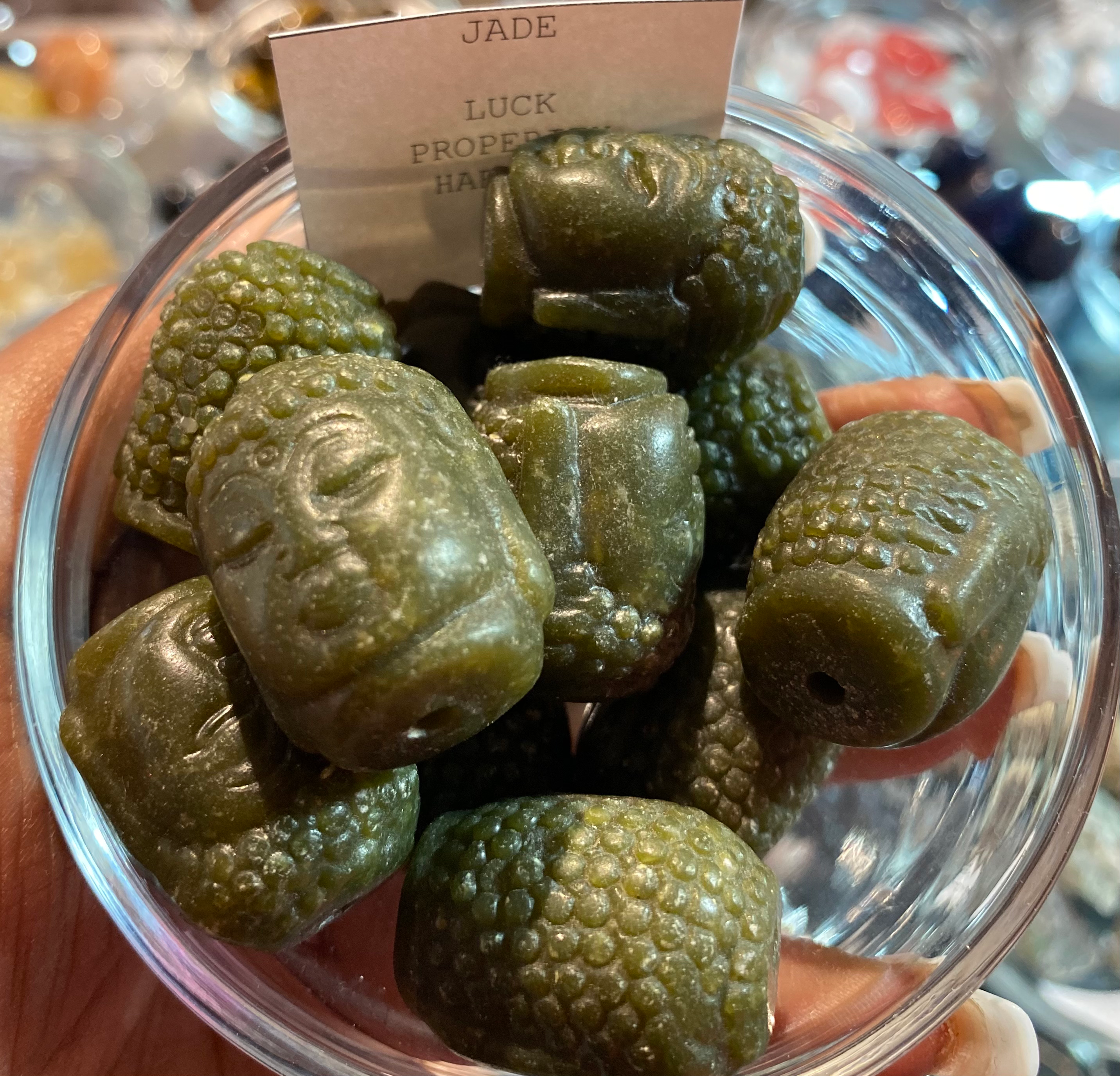 Jade Buddha Head Beads