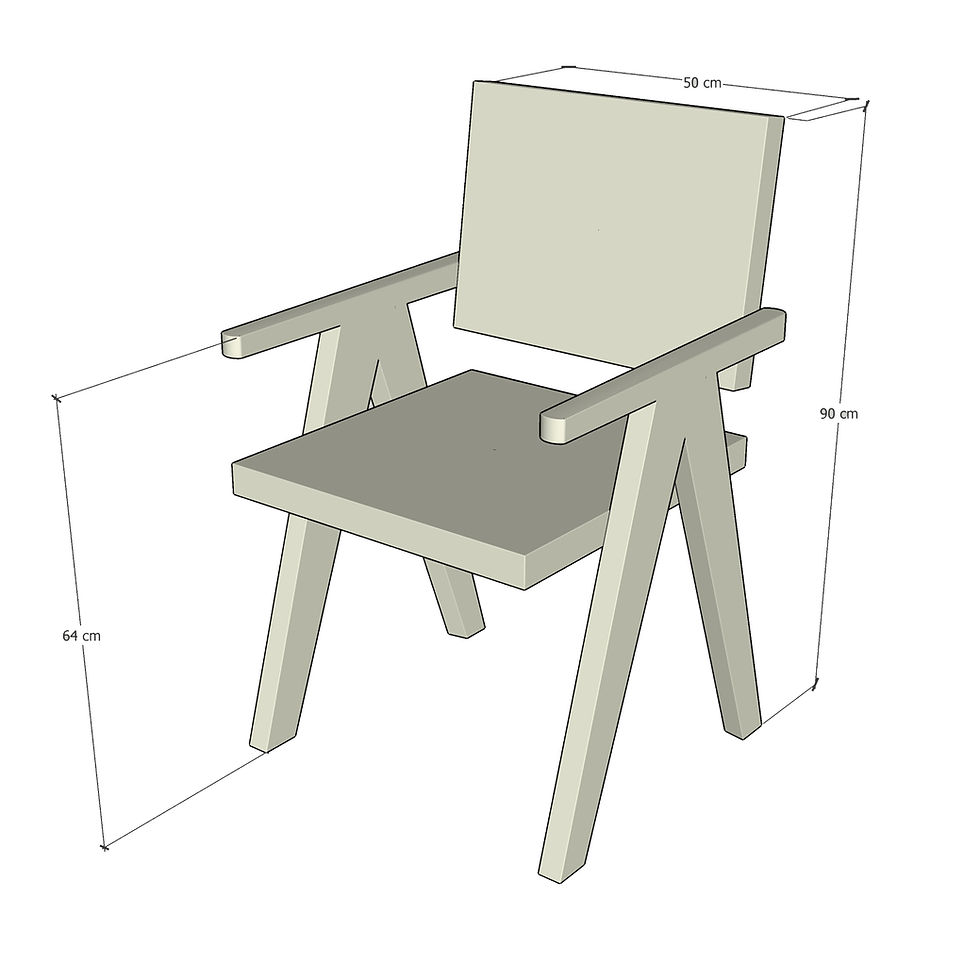 Thumbnail: Chackered Chair Blue§White