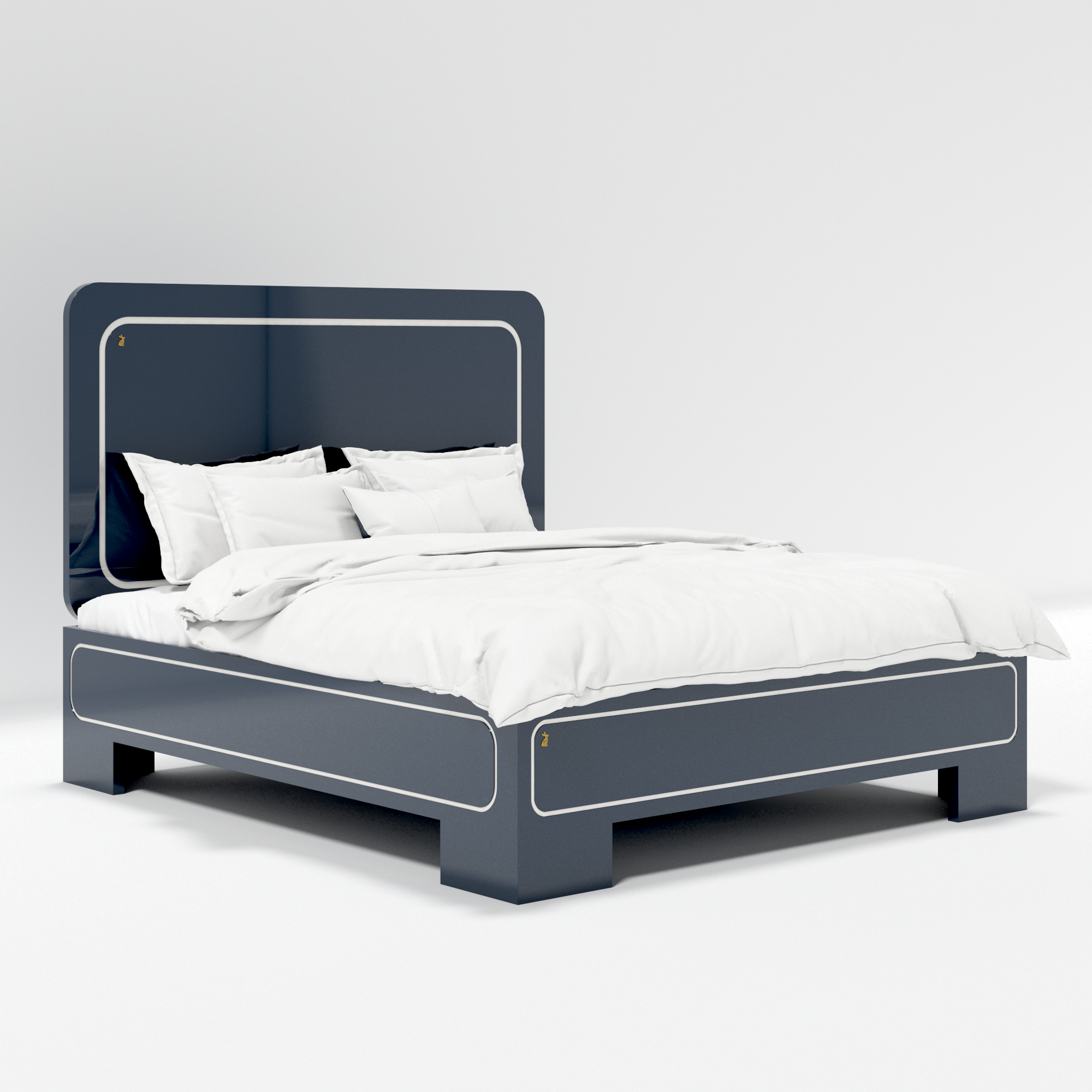 Wonderland Bed OffSet DarkBlue