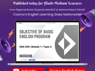 A New Chapter in Accessible Learning - Cosmo English Tutor