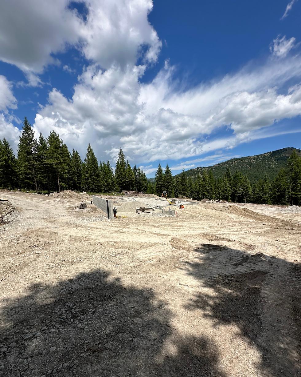 Beautiful Montana day at a job site