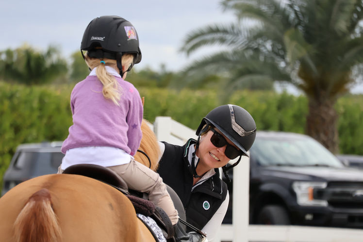 Young rider lesson at Day Dream Farm