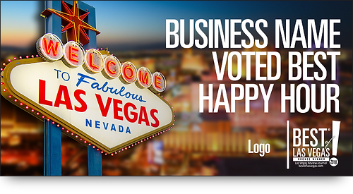 Winner's Banner Vegas Baby!