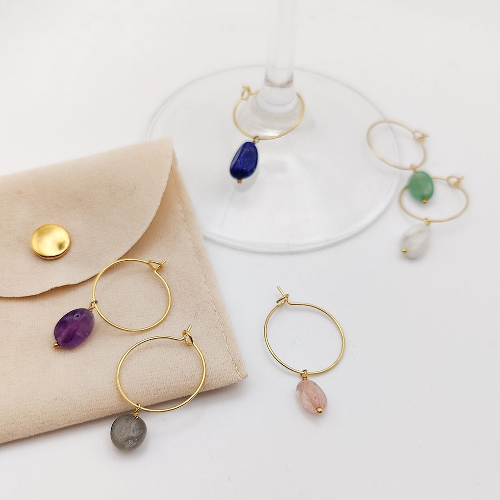 Miniaturbild: Weinglas-Charms "City Gems"