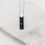 Thumbnail: Halskette "East Side" mit schwarzem Marmor