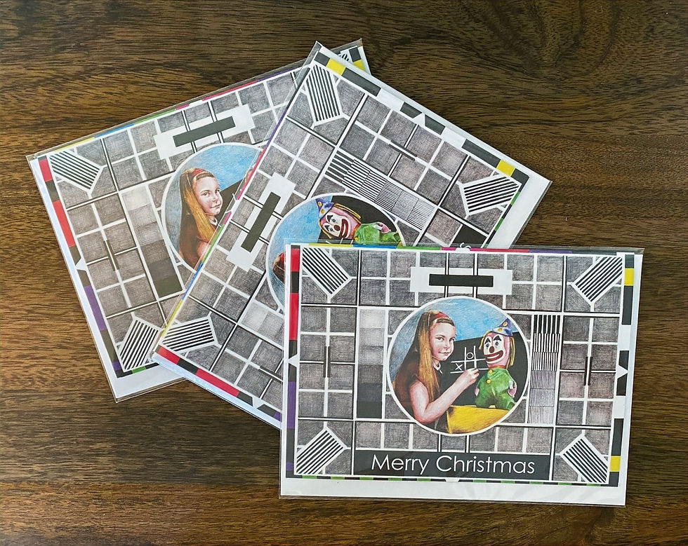 Thumbnail: Test card girl christmas card