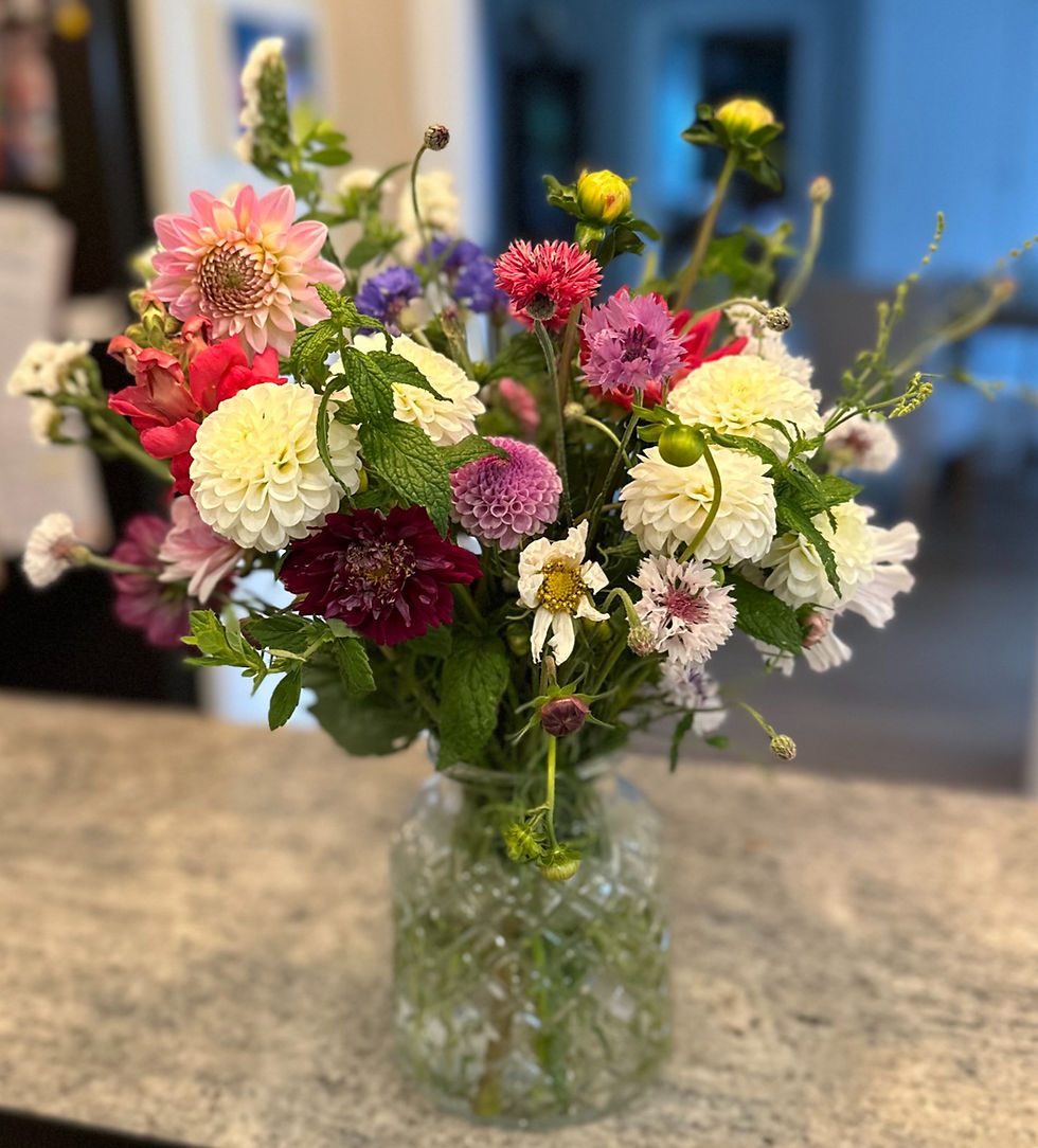 A vase arrangement