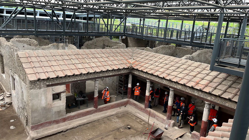 Recent excavations at Pompeii.