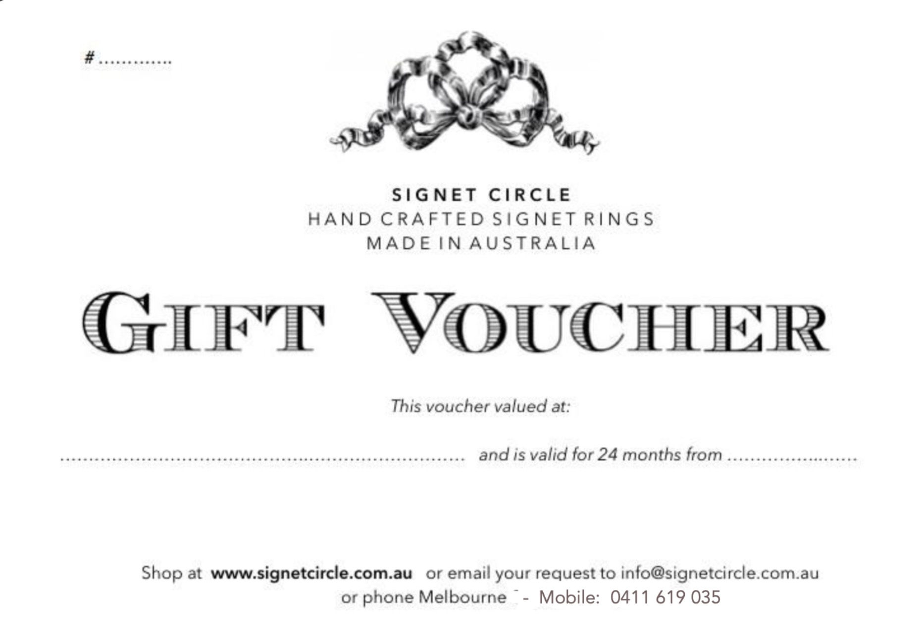 Signet Circle - Gift Voucher