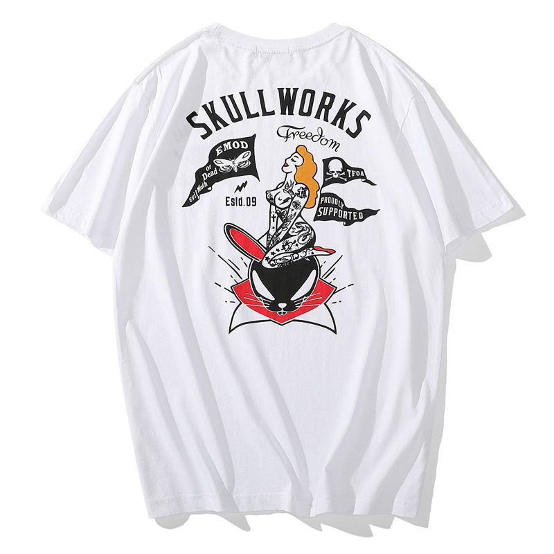 縮圖：M143 | 刺青紋身裸女T恤 | M-3XL