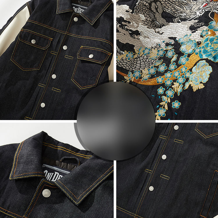 縮圖：M119 | #棒球褸 和風神龍刺繡版 M-XXXL