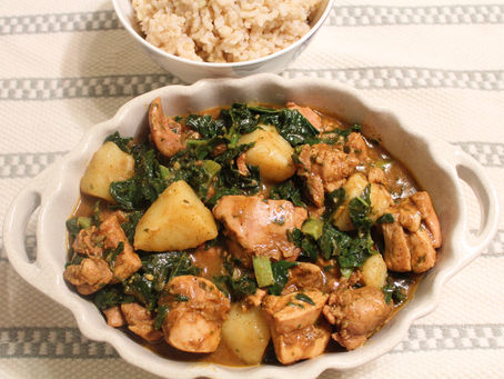 Red Curry Chicken with Kale & Potatoes