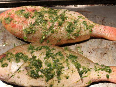 Roasted Whole Red Snapper