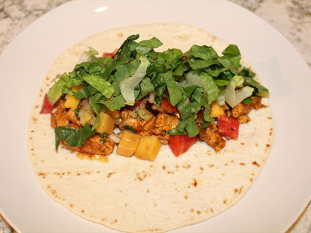 Chicken Taco with Mango-Tomato Salsa