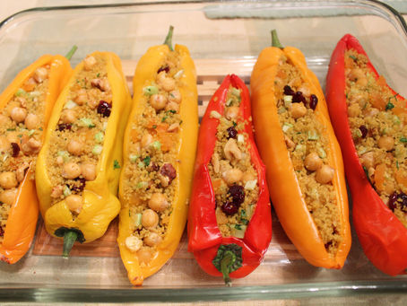 Couscous Stuffed Twister Peppers
