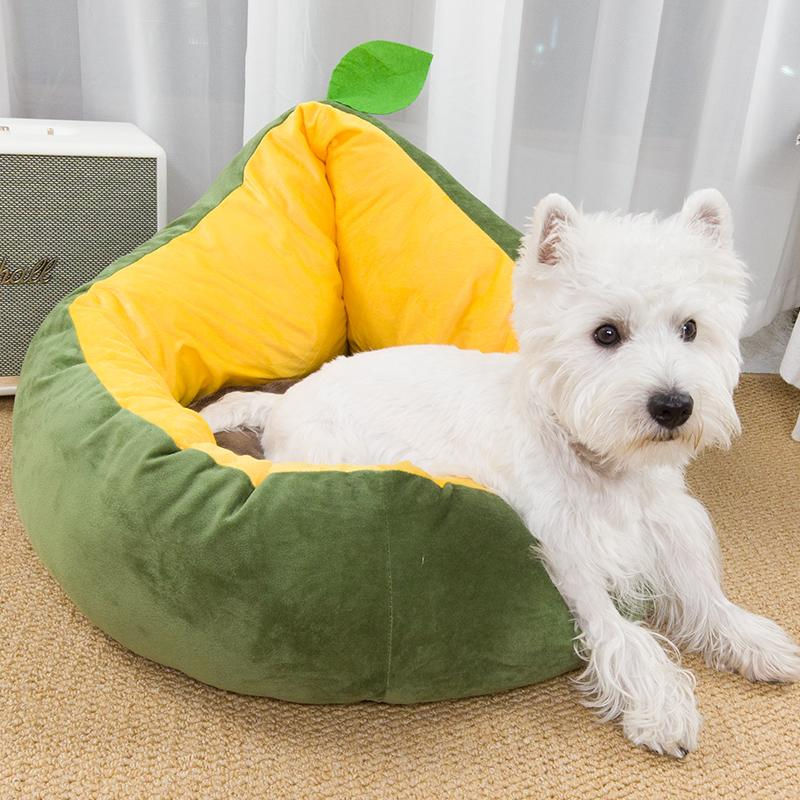 Thumbnail: Cute Plush Dog Bed
