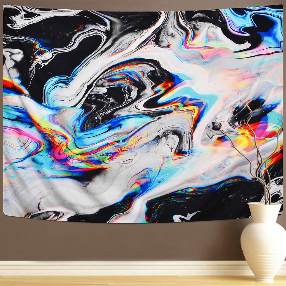 Thumbnail: Color Gouache Tapestry Psychedelic Art