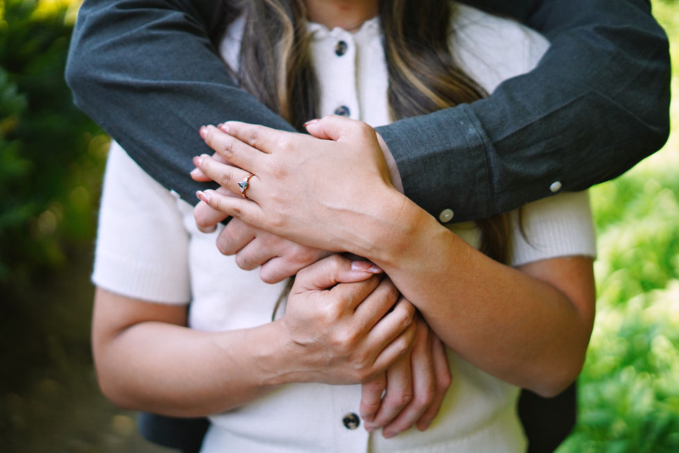 Alex's surprise proposal at the LA Arboritum.