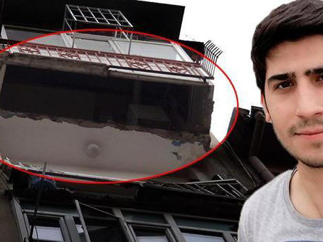 Hava almak için çıktığı balkon çöküp öldü! Feci olayın görüntüsü ortaya çıktı