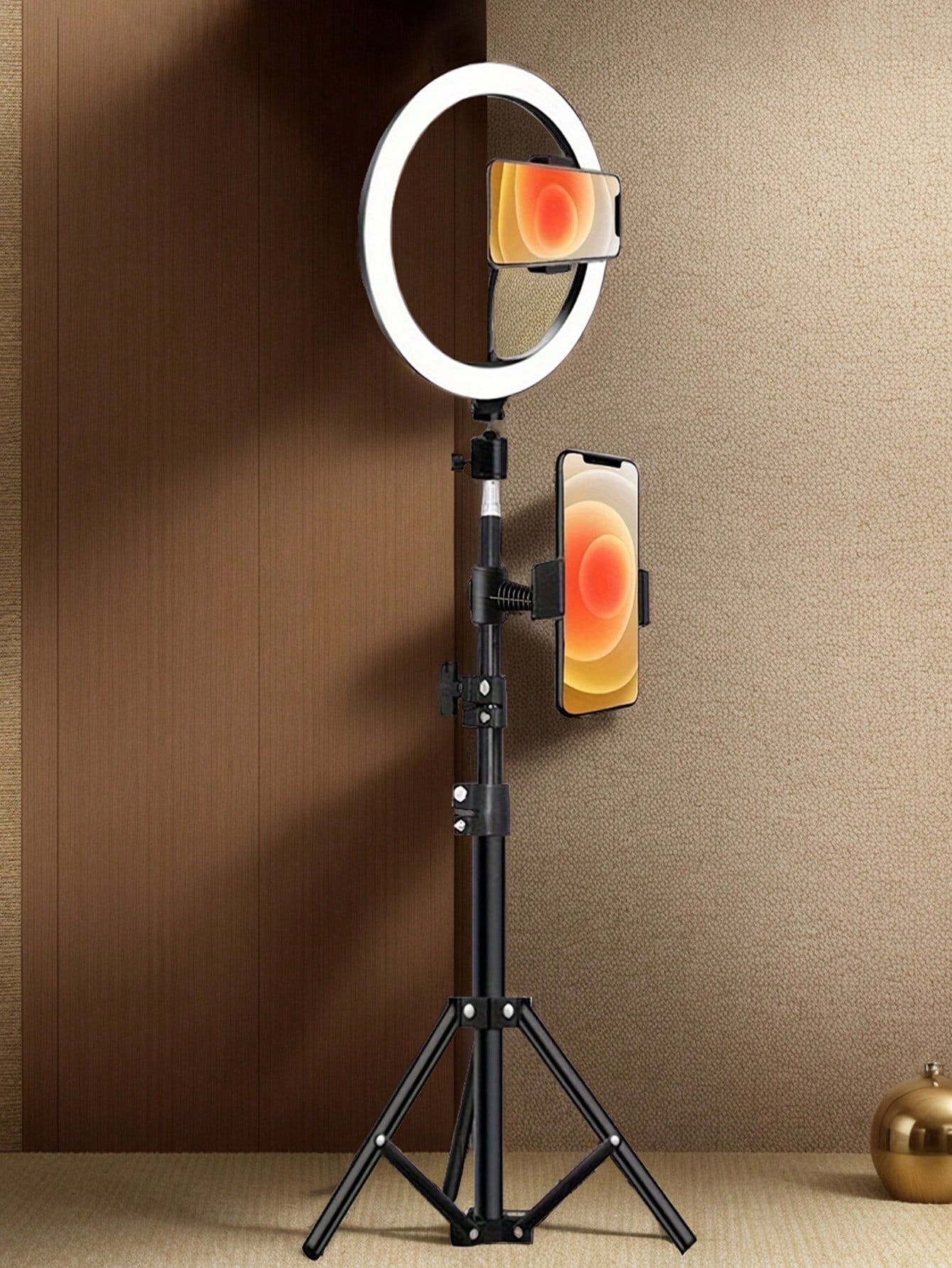 110cm tripod stand+O-clip, equipped with 10 inch live streaming ring fill light 