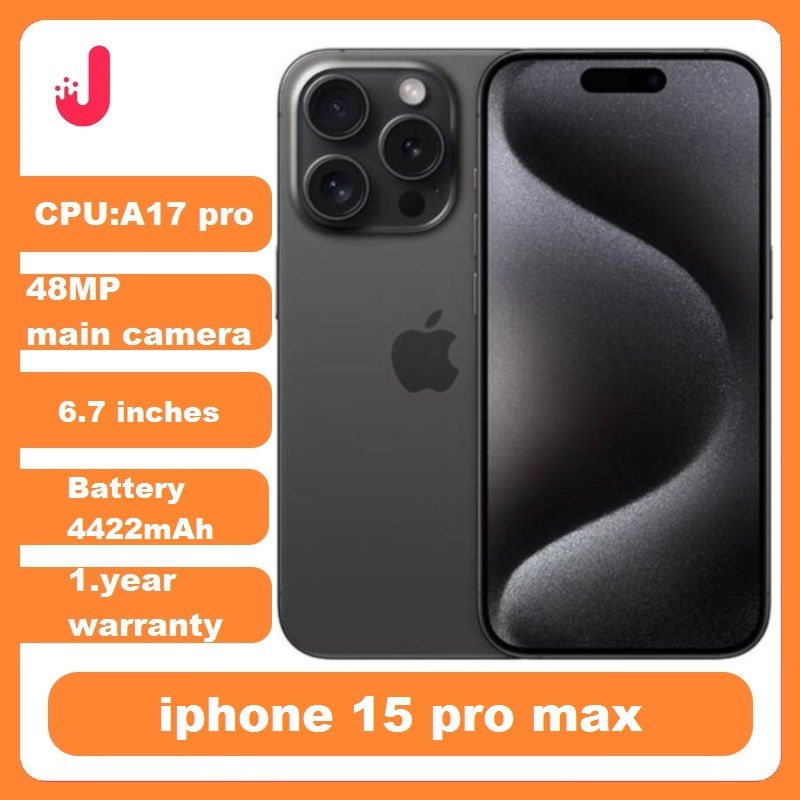 Apple iPhone 15 pro Max 256GB/512GB Dual ESIM 8GB RAM 6.7' OLED Display A17pro C
