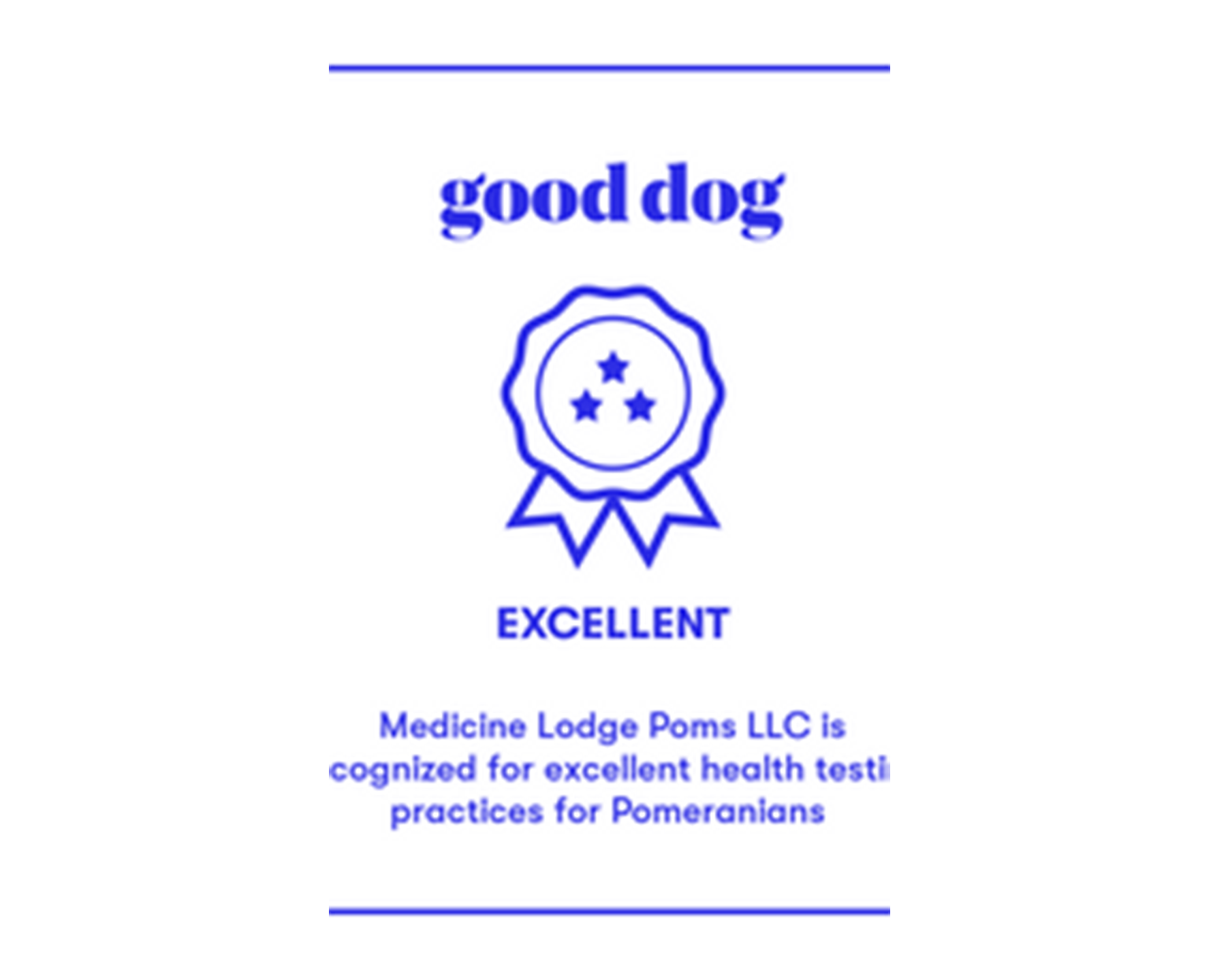 Good Dog Award