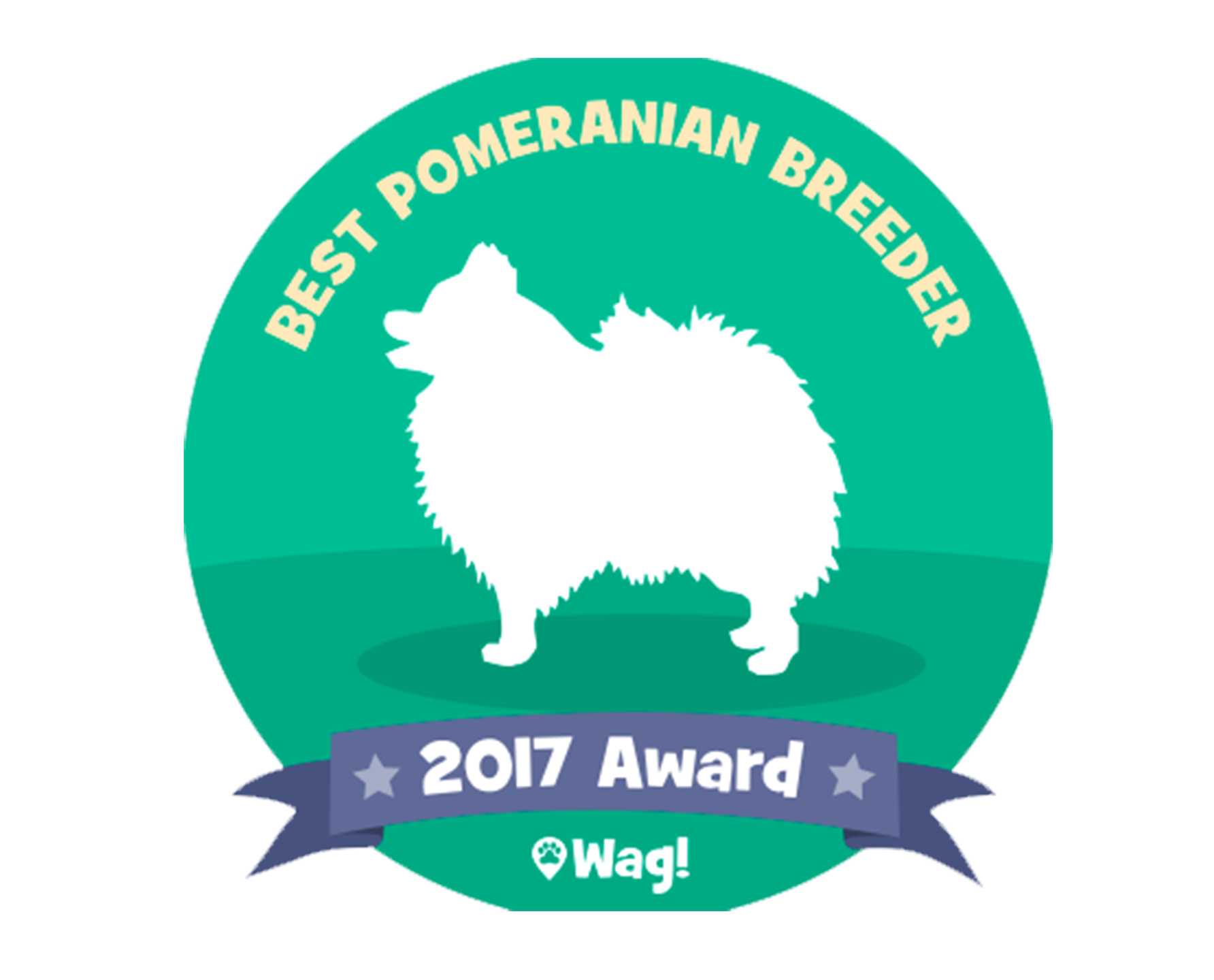 Best Pomeranian Breeder Badge