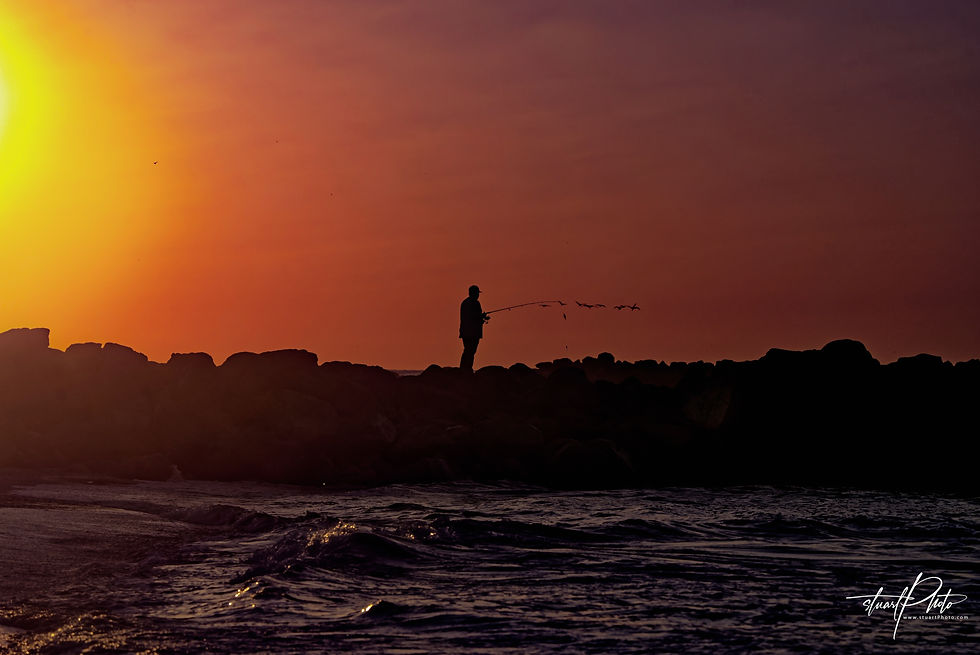 Living the salt life at sunrise.