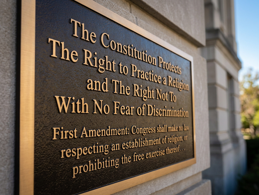 Freedom of speech plaque