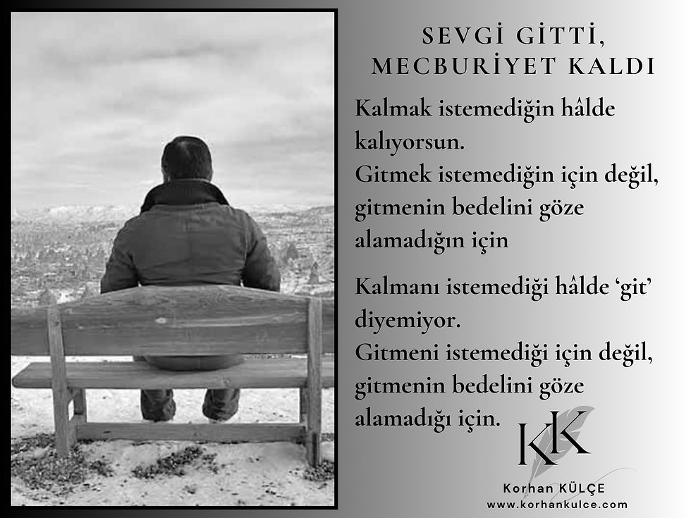 Sevgi Gitti, Mecburiyet Kaldı